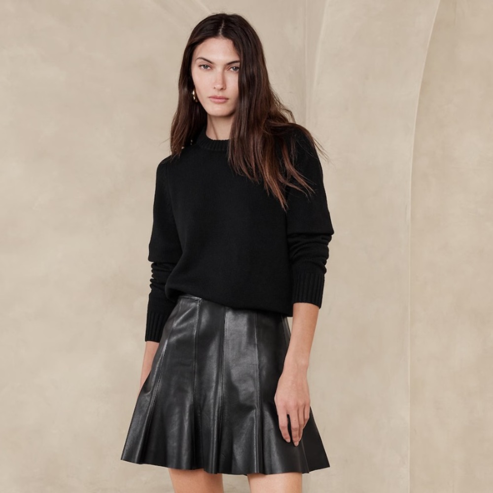 NWT BANANA REPUBLIC DEMI COTTON-SILK SWEATER